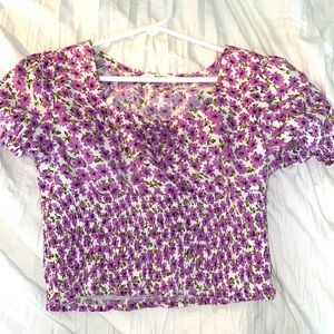 Purple Floral Top from Shien. Size - 11-12 yr.